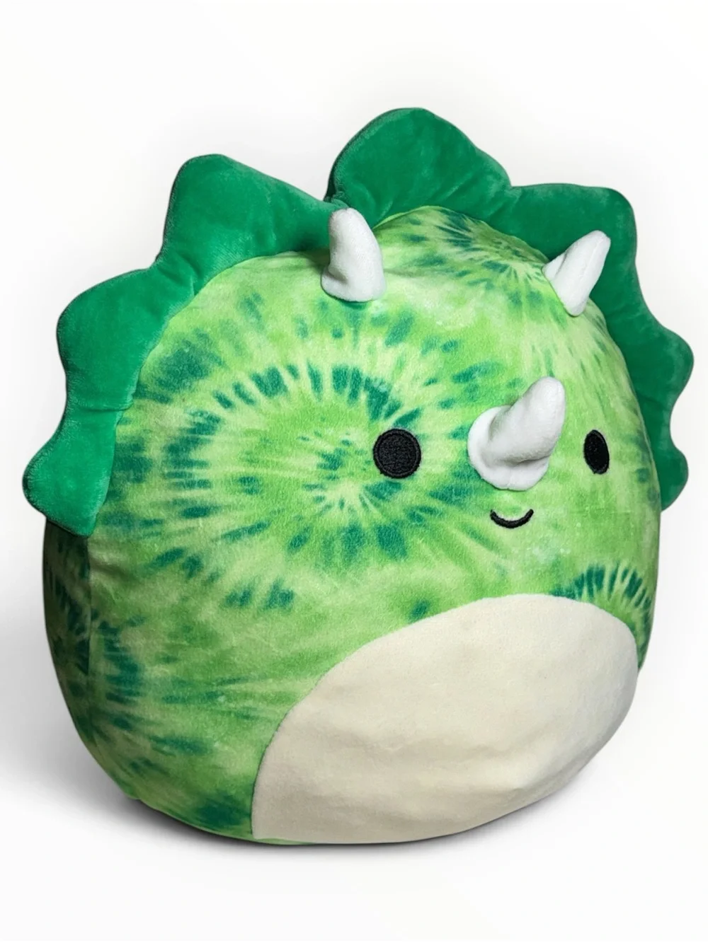 Squishmallows Rocio Green Tie-Dye Triceratops 12